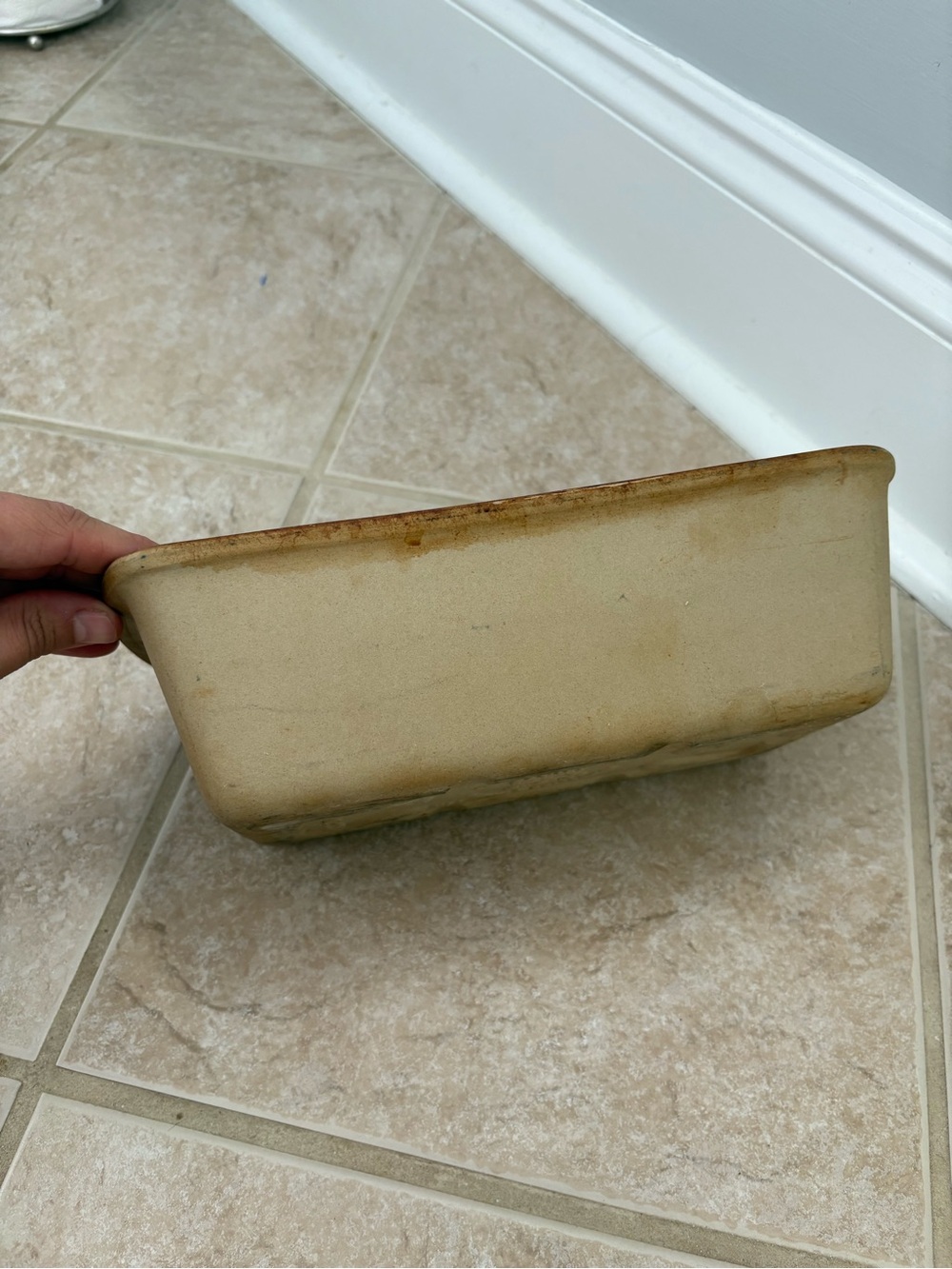 Pampered Chef stoneware loaf pan part of their "Family Heritage" collection - Picture 3 of 6